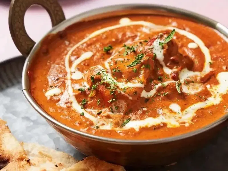Butter Chicken at Chutney Express Edmonton - tender chicken in a creamy tomato-butter sauce